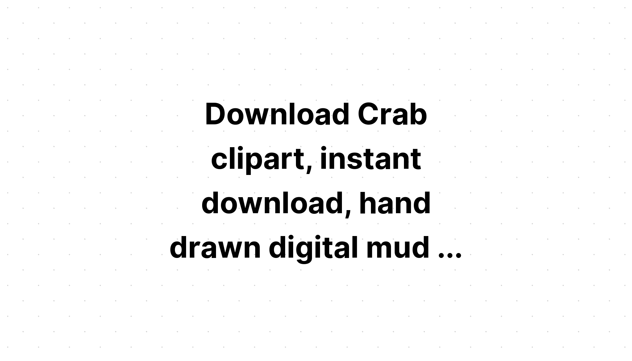 Download Crab Silhouette Isolated Handdrawn SVG File